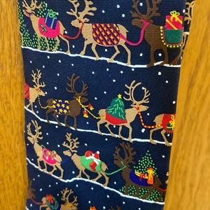 CHRISTMAS REINDEER alynn neckwear 100% silk tie
